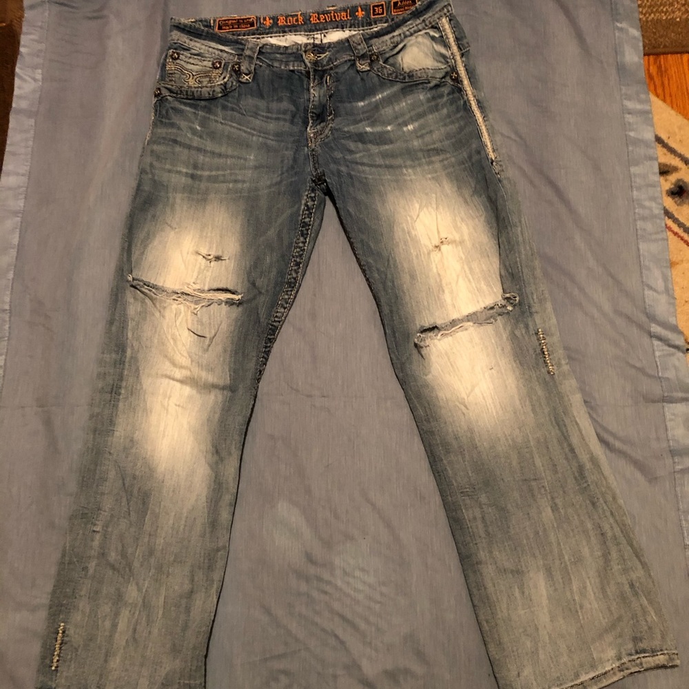Rock revival rock revival distressed jeans size 36